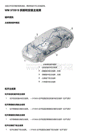 2020年保时捷Panamera（971）车型系列-970919 拆卸和安装主线束