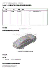 2020年保时捷Panamera（971）车型系列-970955 更换右后燃油油位传感器的辅助零件