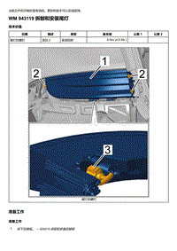 2020年保时捷Panamera（971）车型系列-943119 拆卸和安装尾灯