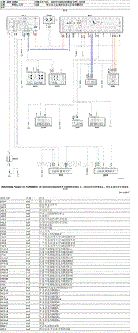 2016款东风标致3008电路图-29-转向指示器-侧转向指示灯-危险警告灯