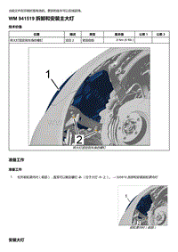 2020年保时捷Panamera（971）车型系列-941519 拆卸和安装主大灯