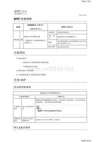 2019年日产天籁-KR20DDET发动机故障代码P0192说明