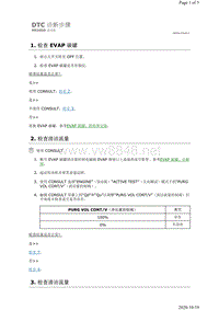 2019年日产天籁-MR20DD发动机故障代码P0441诊断步骤