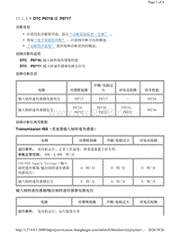 2011年凯迪拉克SRX变速箱（6T70和6T75）故障代码DTC P0716 或 P0717