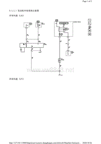 2010年凯迪拉克SRX电路图-发动机冷却系统示意图