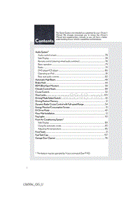 雷克萨斯2014 LS600H快速指南用户手册（OM50D82U）