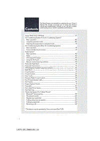 雷克萨斯2014 LX570快速指南用户手册（OM60L35U）