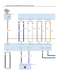 2020年JEEP牧马人（Wrangler）电路图 - HANDS-FREE-WITH-EMERGENCY-ASSISTANCE-SYSTEM