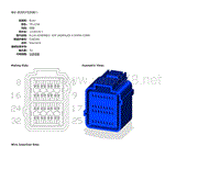 2010年道奇RAM 2500皮卡模块端子图-模块-乘员防护控制器C1