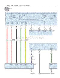 2016年道奇RAM 3500皮卡电路图-拖车牵引系统-EXCEPT-5TH-WHEEL