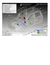 2017年道奇RAM-D2 3500皮卡电路图-CAN IHS总线结构