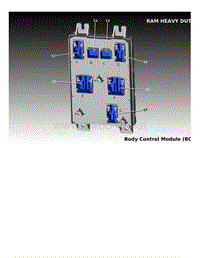 2017年道奇RAM-D2 3500皮卡电路图-车身控制模块布局