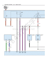 2021年JEEP自由侠混动版（RENEGADE）电路图-冷却系统-1.4L---HEAVY-DUTY