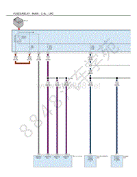 2017年JEEP自由侠（RENEGADE）电路图-保险丝-继电器-主-1.4L----LPG（配电中心-前）