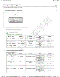 2019年雷克萨斯NX300H -刮水器和清洗器系统 ECU 端子图