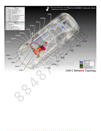 2018年阿尔法罗密欧GIULIA电路图-CAN C总线系统布局