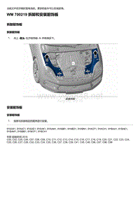 2018-2020保时捷新卡宴9YA和9Y0维修手册-700219 拆卸和安装前饰板