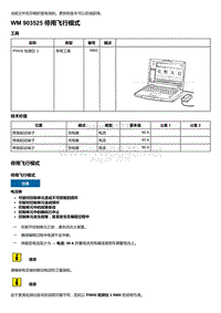 2018-2020保时捷新卡宴9YA和9Y0维修手册-903525 停用飞行模式