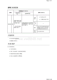 2019年日产天籁距离雷达故障代码DTC U0126-82说明