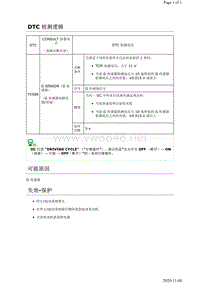 2019年日产天籁变速箱故障代码DTC P1588说明