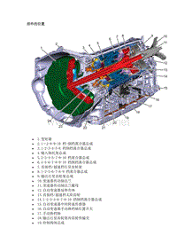 2019年凯迪拉克CT6维修手册-自动变速器（10L80 10L90）部件定位图