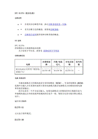 2019款凯迪拉克CT6故障代码-电气系统DTC B1370（组合仪表）