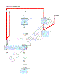 2018年大切诺基（GRAND CHEROKEE）电路图-充电系统-6.2L