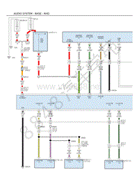 2016年大切诺基（GRAND CHEROKEE）电路图-音响系统-基本版-RHD