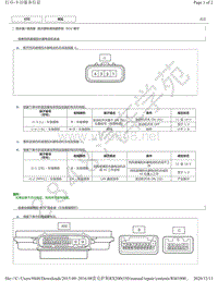 2015年-2016年雷克萨斯RX200t和RX350-刮水器和清洗器ECU端子图