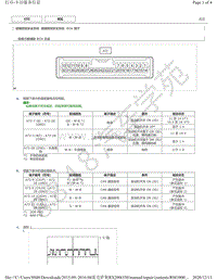 2015年-2016年雷克萨斯RX200t和RX350-碰撞预测安全系统ECU端子图