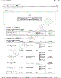 2015年-2016年雷克萨斯RX200t和RX350-智能侦测声呐系统ECU端子图