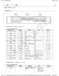 2015年-2016年雷克萨斯RX200t和RX350-起停系统ECU端子图