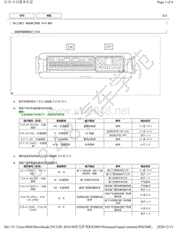 2015年-2016年雷克萨斯RX200t和RX350-电动背门系统ECU端子图