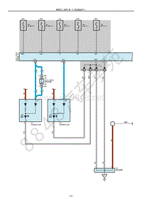 雷克萨斯LS600h和LLS600h系统电路图--刹车灯-2009 年 11 月之后生产