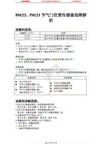 比亚迪_M6_2011_发动机控制系统（4G69 MIVEC）_P0122P0123节气门位置传感器故障