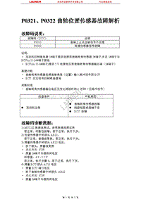 比亚迪_M6_2011_发动机控制系统（4G69 MIVEC）_P0321P0322曲轴位置传感器故障