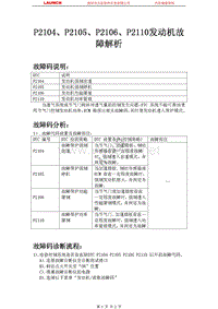 吉利汽车_帝豪EC8_2009_发动机系统_P2104P2105P2106P2110发动机