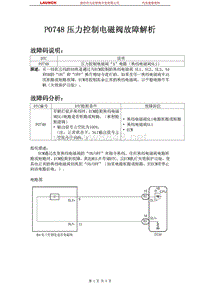 中国丰田_汉兰达_2009_自动变速器系统U151F_P0748压力控制电磁阀故障解析