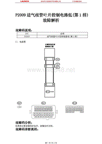 斯巴鲁_傲虎_2006_发动机系统_P2009进气歧管叶片控制电路低第1排