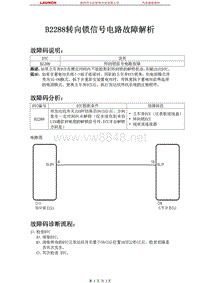 中国丰田_汉兰达_2009_起动系统2GR-FE_B2288转向锁信号电路故障解析