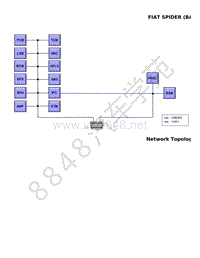 2017年菲亚特SPIDER CONV电路图-总线拓扑布局