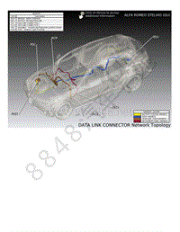 2019年-2020年阿尔法罗密欧STELVIO电路图-数据链路连接器系统布局