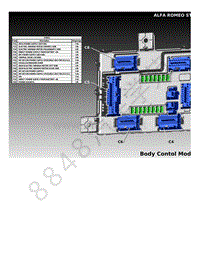 2018年阿尔法罗密欧STELVIO电路图-车身控制模块布局