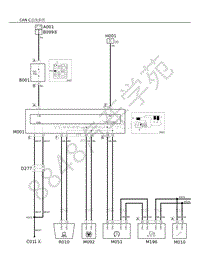 2015年阿尔法罗密欧4C ALFA ROMEO 4C电路图-CAN C总线系统
