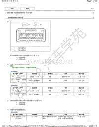 2017年雷克萨斯LC500h模块针脚图-电动车窗控制系统ECU端子图