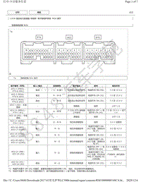 2017年雷克萨斯LC500h模块针脚图-电子换挡杆 ECU端子图