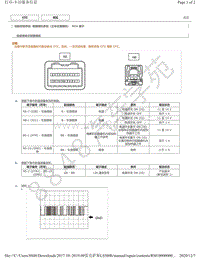 2015年-2019年雷克萨斯LS500h模块针脚图 - 前摄像机系统（立体式摄像机） ECU 端子图