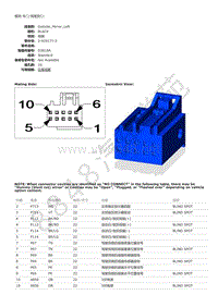 2013年大切诺基（GRAND CHEROKEE）端子图-模块-车门-驾驶员C1