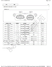 2015年-2019年雷克萨斯LS500h模块针脚图 - 乘员分级系统 ECU 端子图