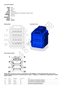 2013年大切诺基（GRAND CHEROKEE）端子图-模块-乘员防护控制器C1